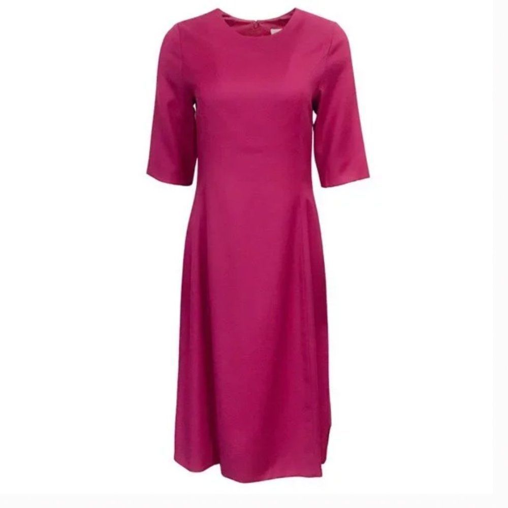 Molly Moorkamp Navy Dee Half Sleeve Scoop Neck Short Casual Dress​​